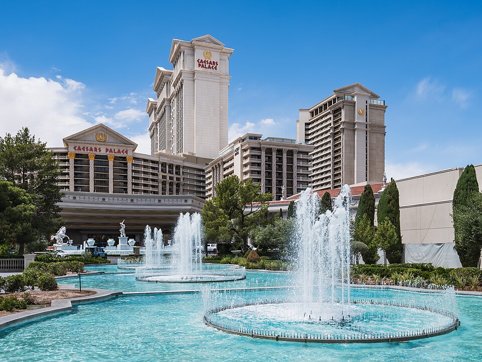 Caesars Palace hotel exterior on the Las Vegas Strip