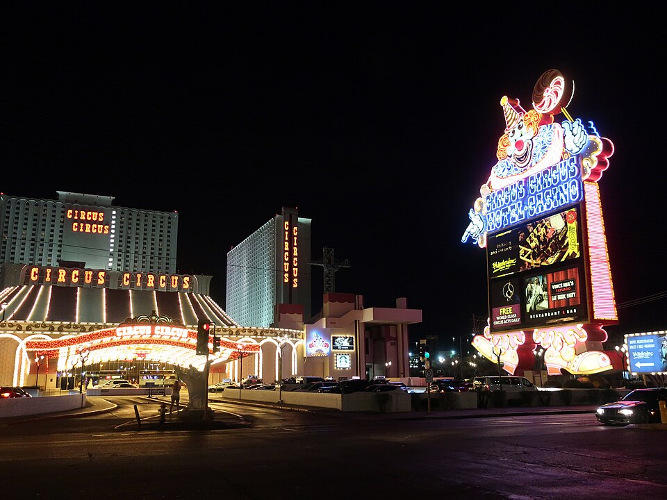 Circus Circus hotel exterior on the Las Vegas Strip