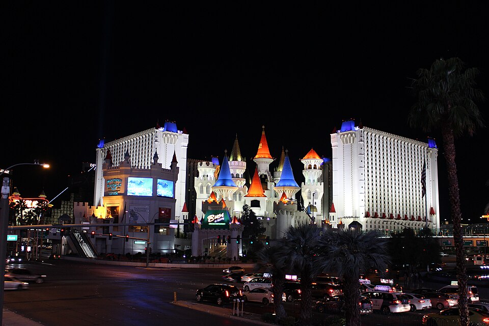 Excalibur hotel exterior on the Las Vegas Strip
