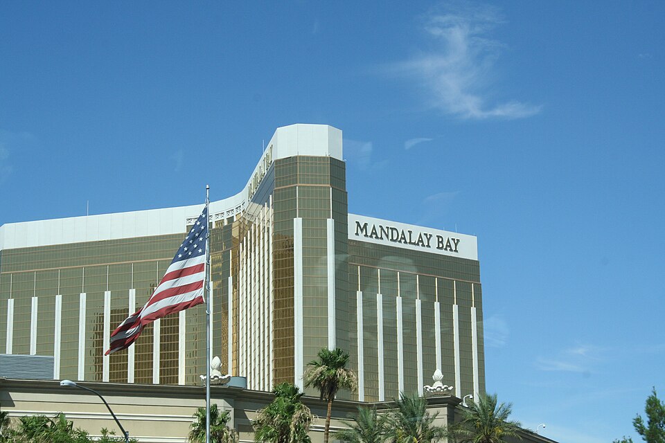 Mandalay Bay hotel exterior on the Las Vegas Strip
