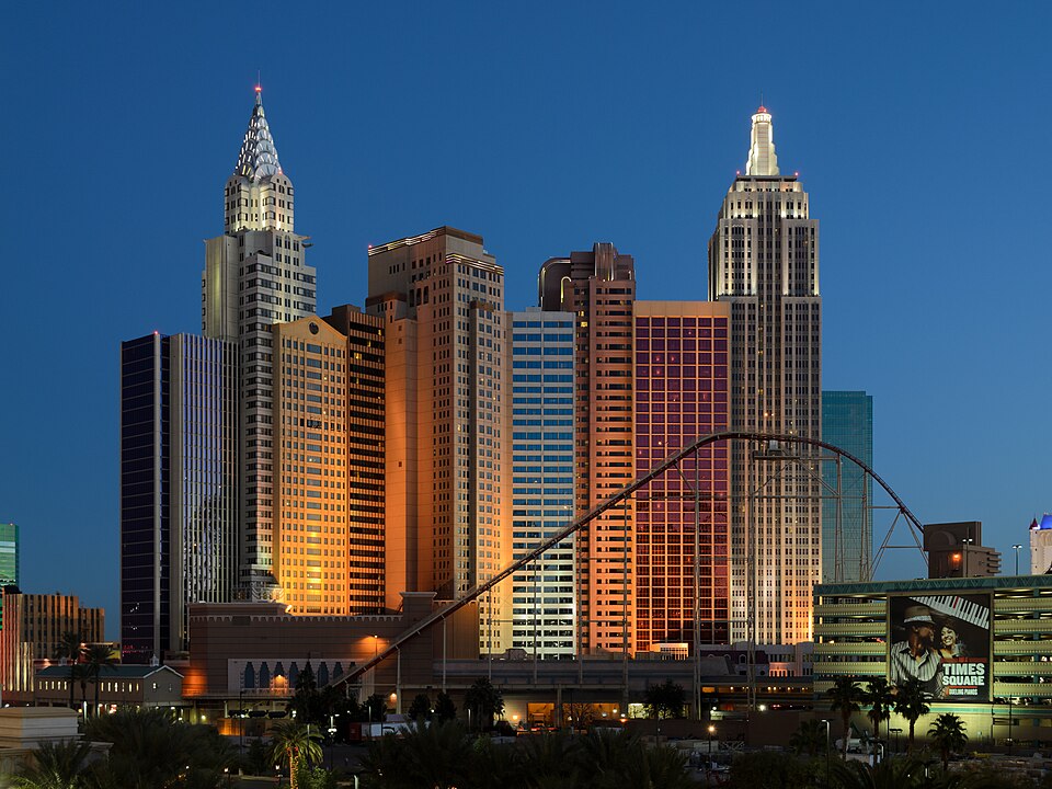 New York-New York hotel exterior on the Las Vegas Strip