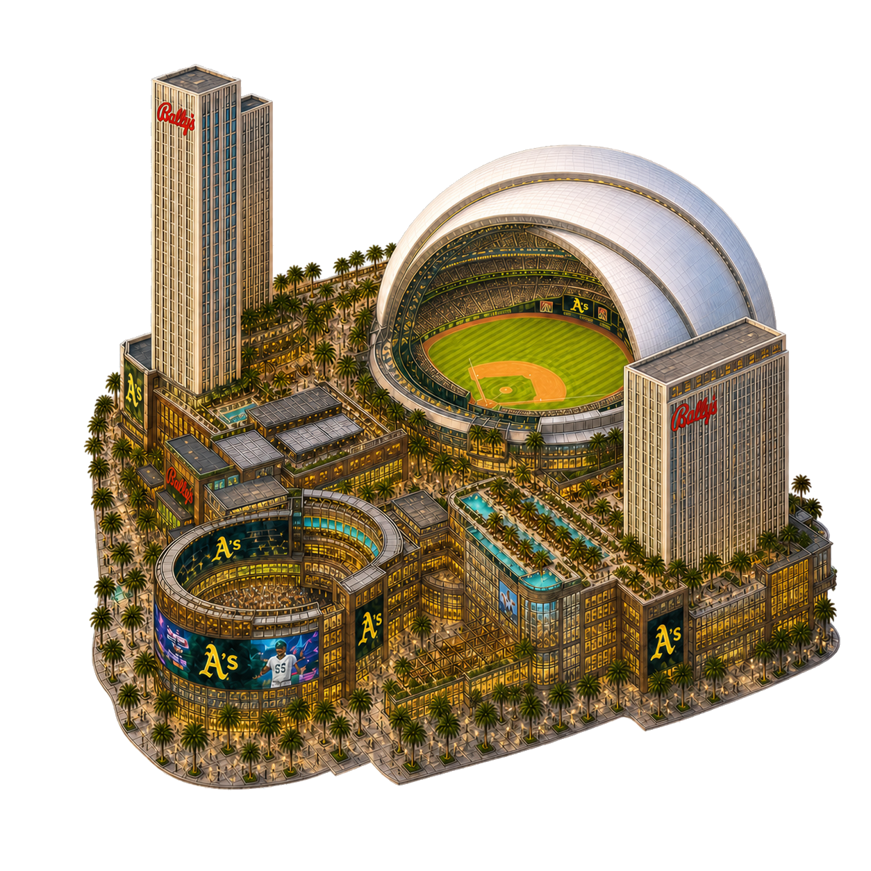 Illustration of A's Ballpark — Future