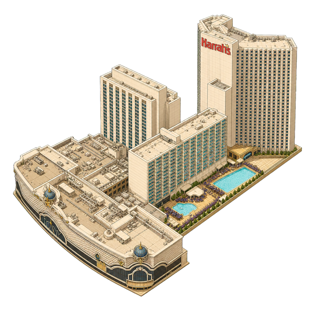 Illustration of Harrah's