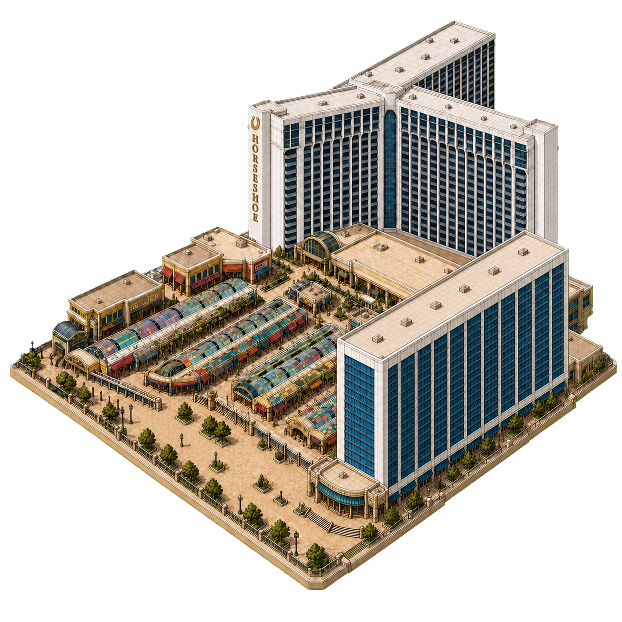 Illustration of Horseshoe Las Vegas