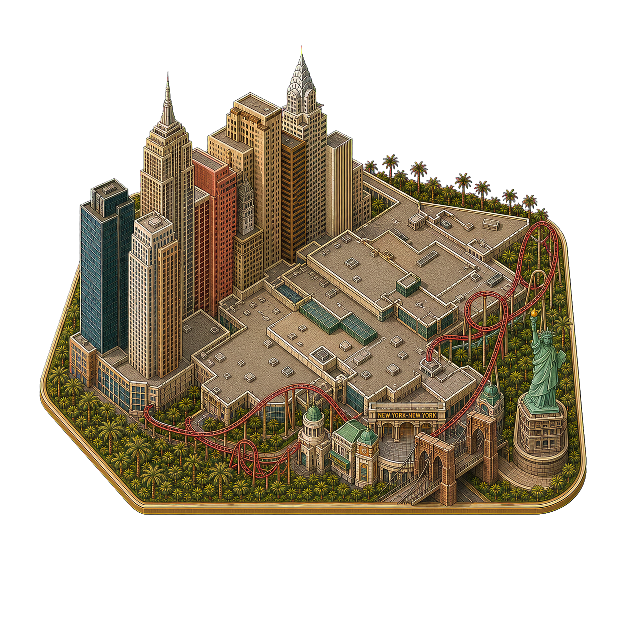 Illustration of New York-New York