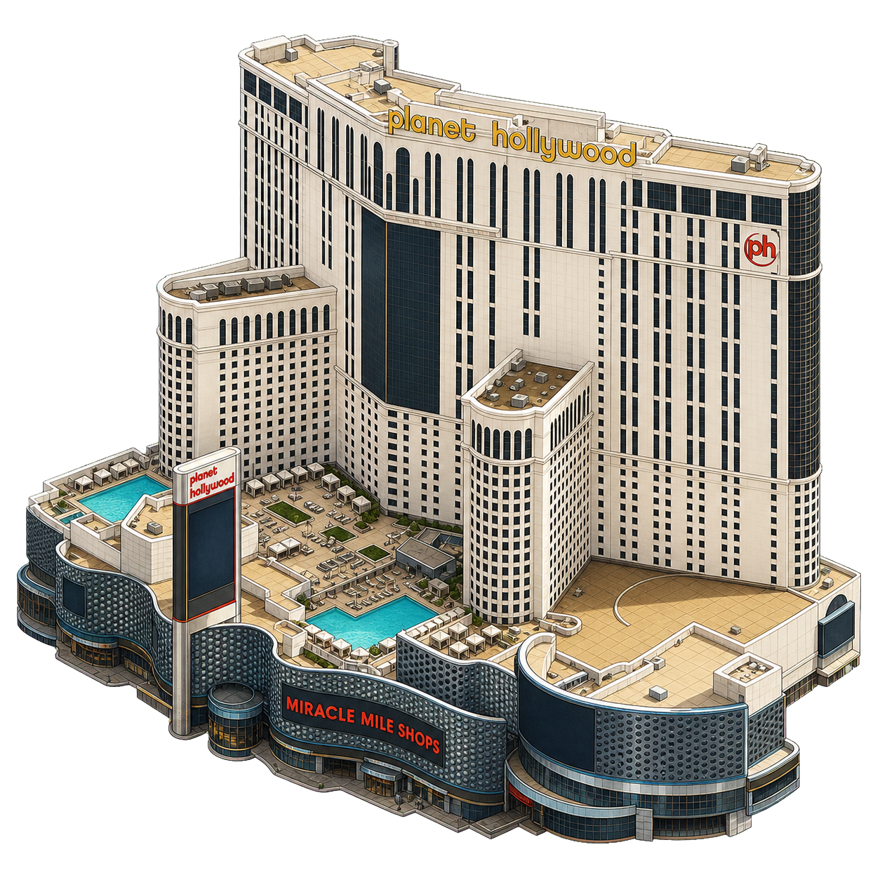 Illustration of Planet Hollywood