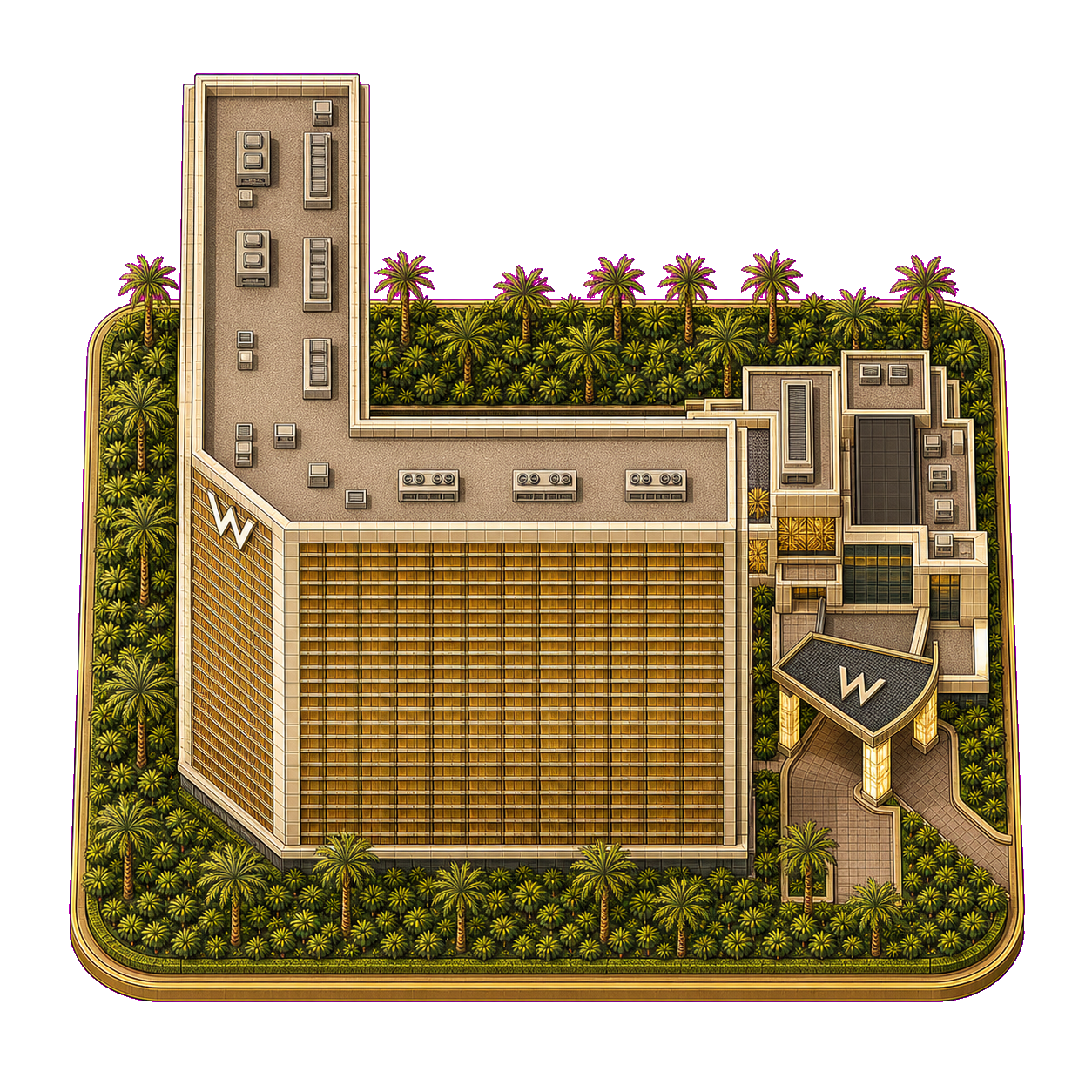 Illustration of W Las Vegas
