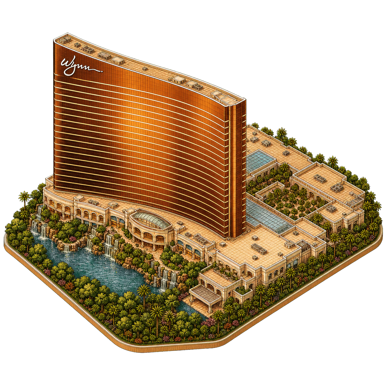 Illustration of Wynn Las Vegas